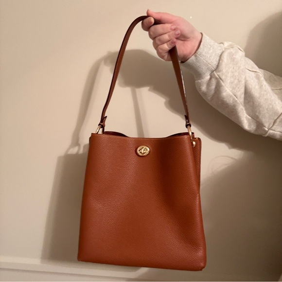 Coach Polished Pebble Leather Charlie Bucket Shoulder and Crossbody Bag - Picture 2 of 13